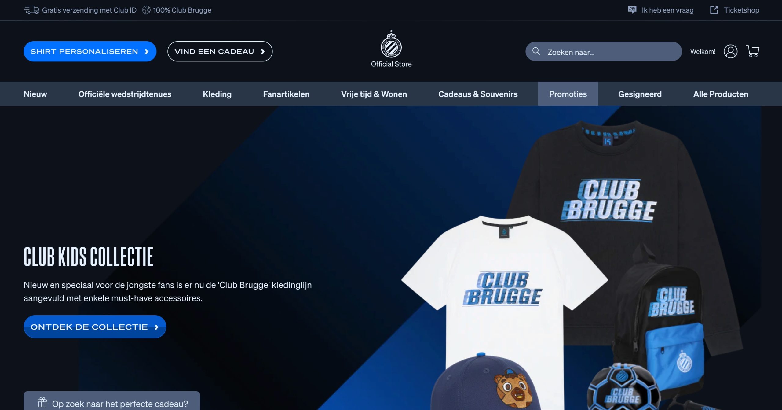 Club Brugge - Shopify store