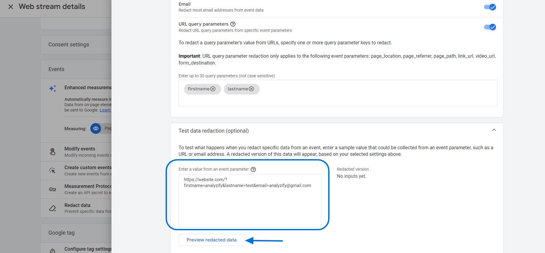 google-analytics-4-pii-preview-redacted-data-