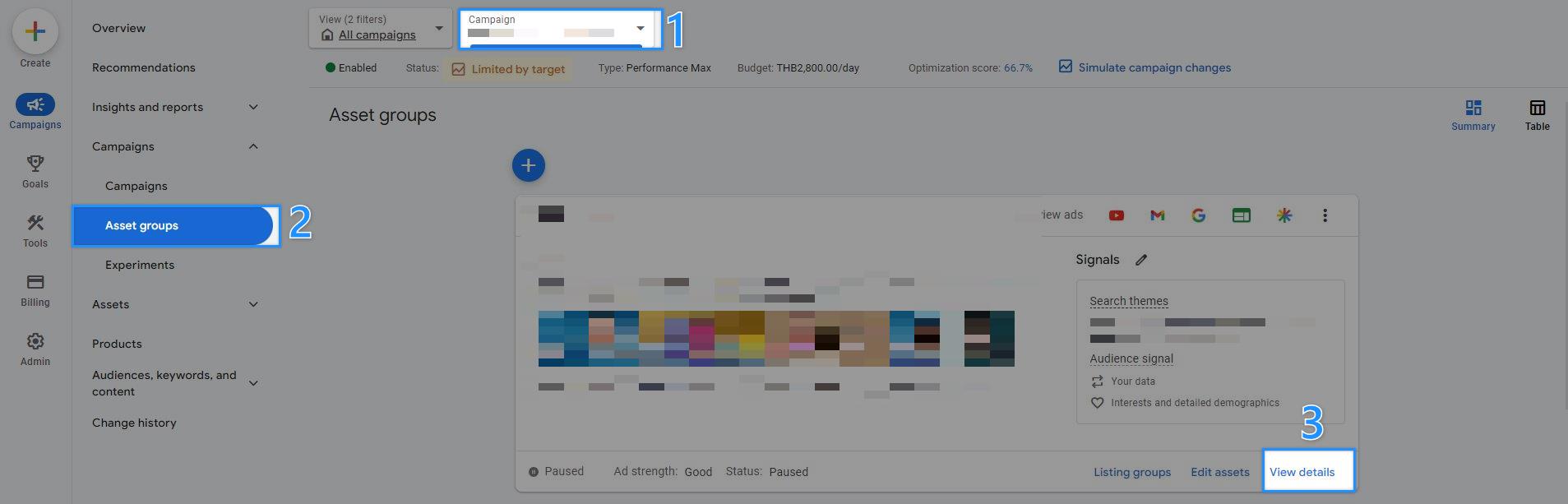 Asset Details and Combinations: Optimizing Ad Performance