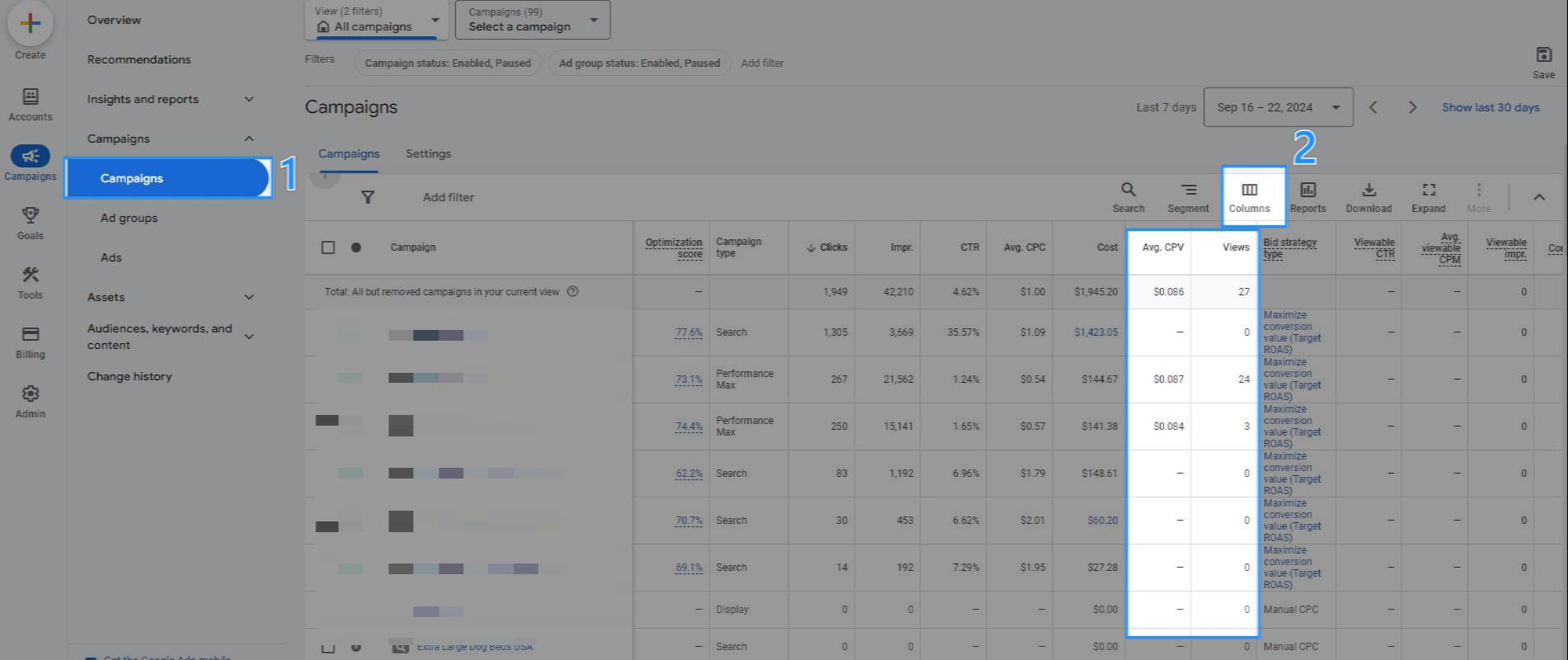 Video Views Report in Pmax Reports