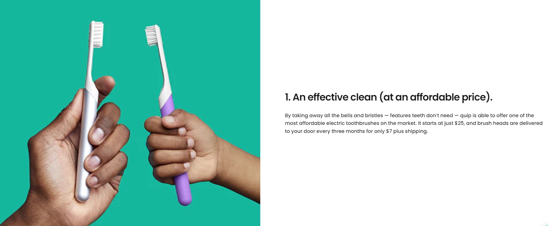 Benefits of electric toothbrush advertorial