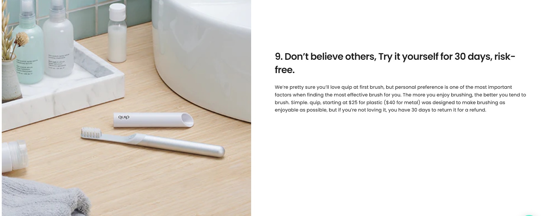 Advertorial strategy trial offer