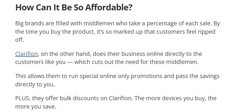 Clarifion Air Purifier Advertorial Strategy