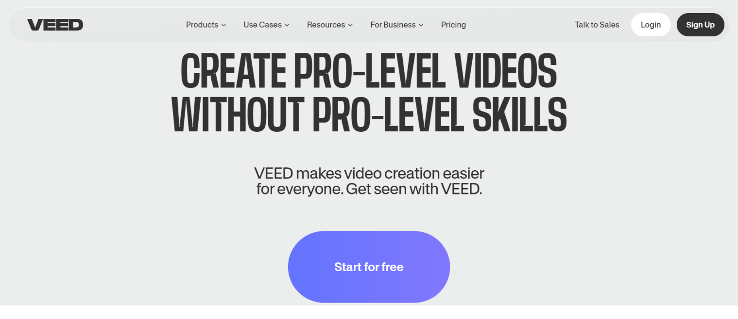 top-ai-products-veed