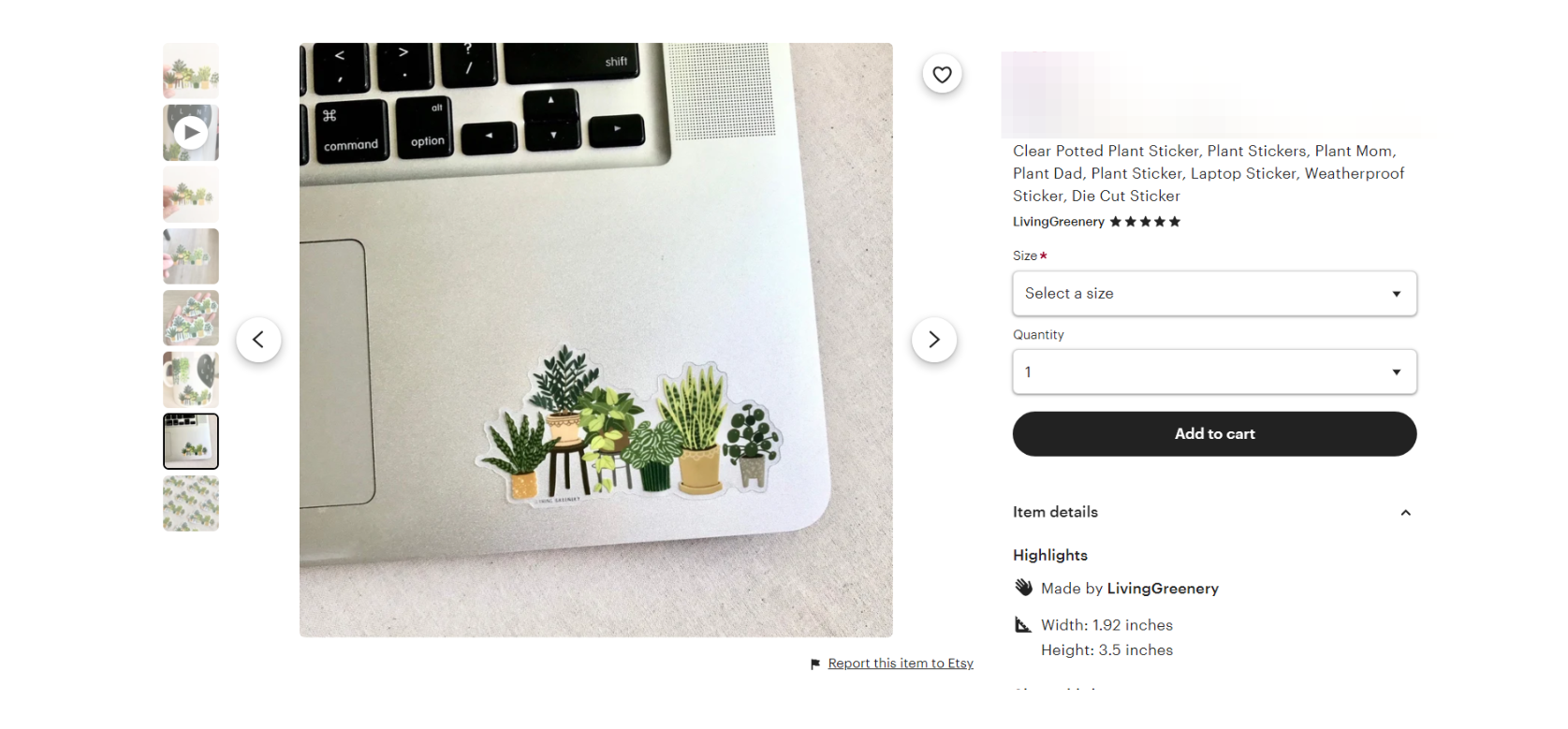 Top-Selling Digital Artworks & Prints on Etsy-product-plant-sticker