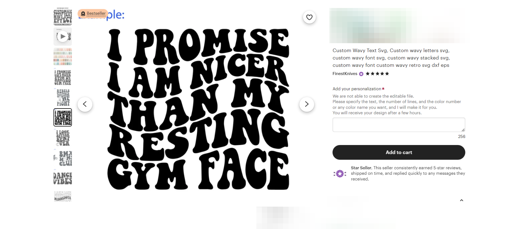 Top-Selling Digital Artworks & Prints on Etsy-product-wavy font