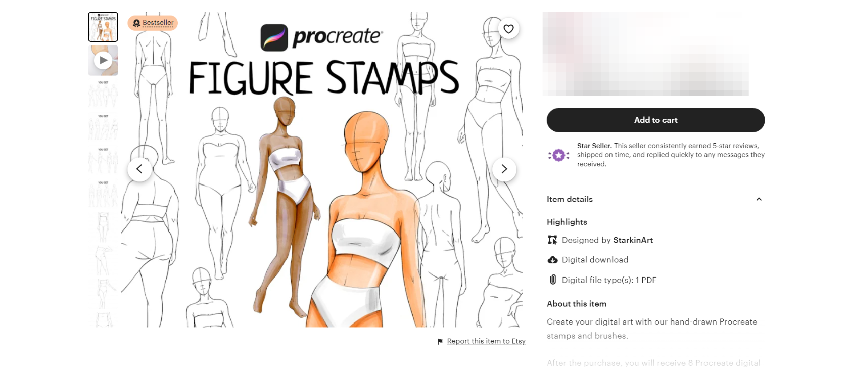 Top-Selling Digital Artworks & Prints on Etsy-product-stampbrushes