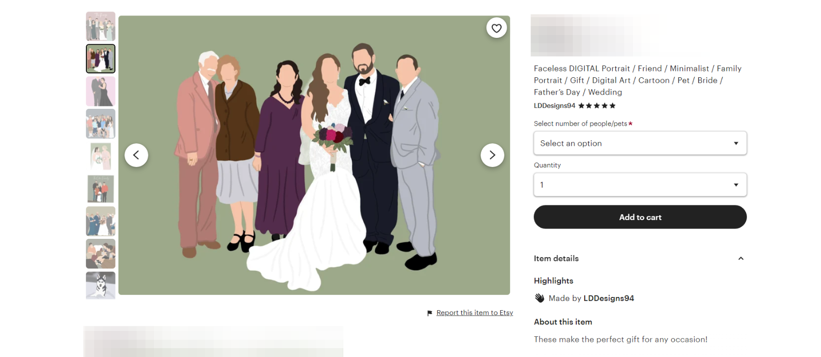 Top-Selling Digital Artworks & Prints on Etsy-product-faceless-portrait