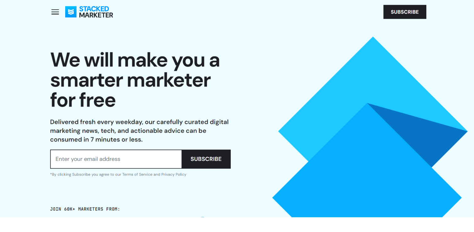 top ecommerce newsletters stacked marketer