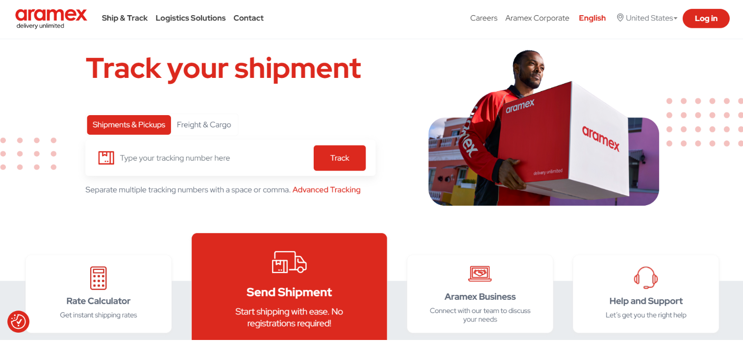 international-shipping-companies-aramex-homepage