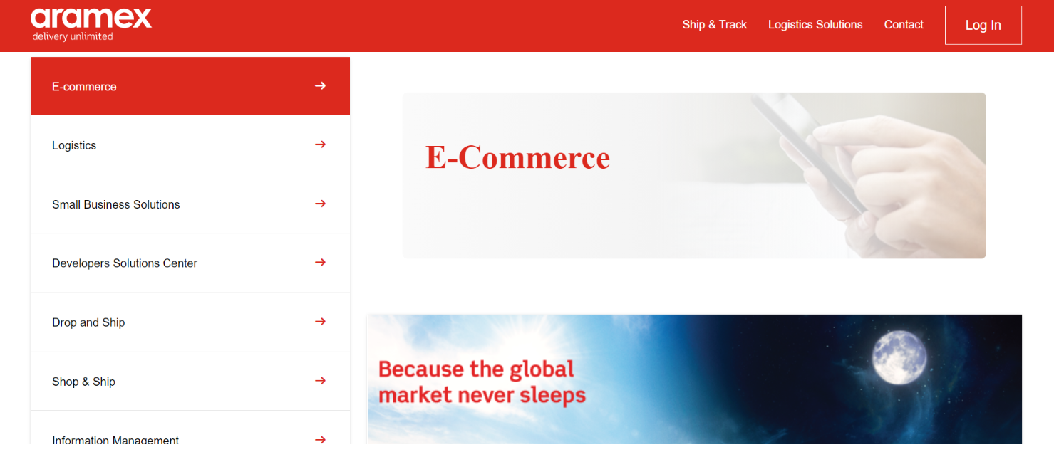 international-shipping-companies-aramext- ecommerce-solutions