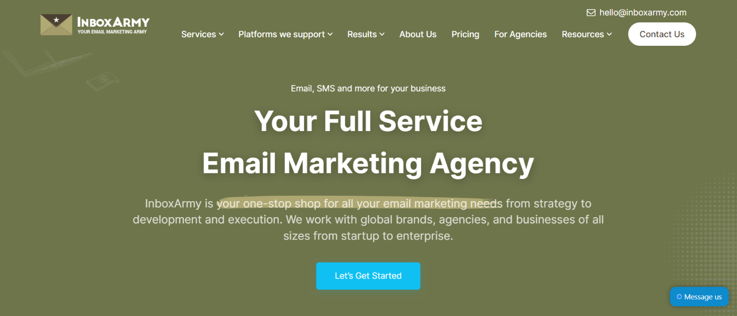 e mail marketing agencies in the us inbox army