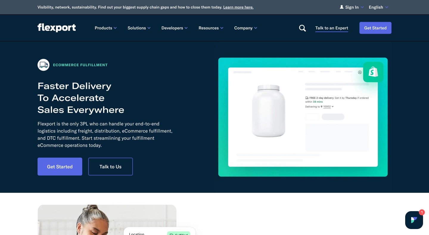 Flexport - a top fulfillment company in the US
