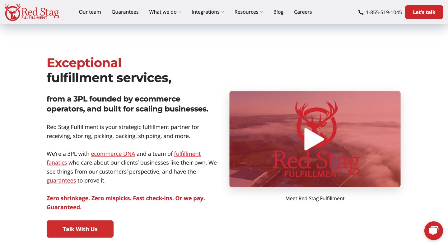 Red Stag Fulfillment - homepage