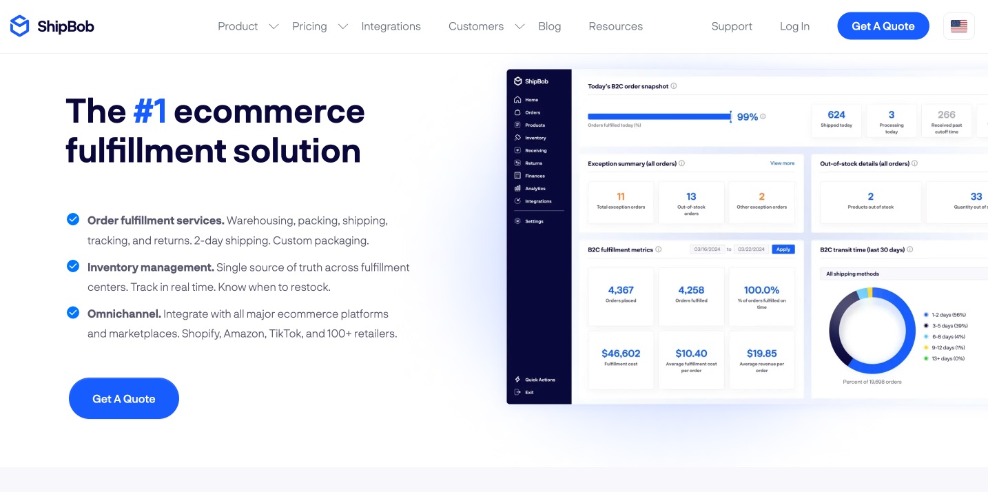 ShipBob - Homepage