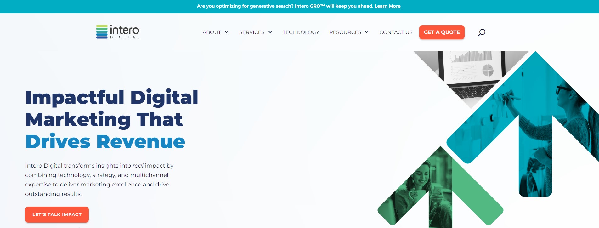 Intero Digital Homepage