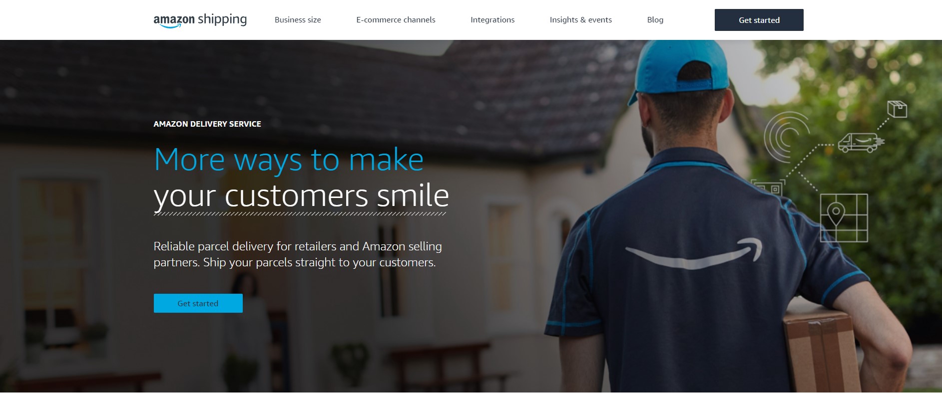 Amazon Shipping Parcel Courier for ecommerce UK