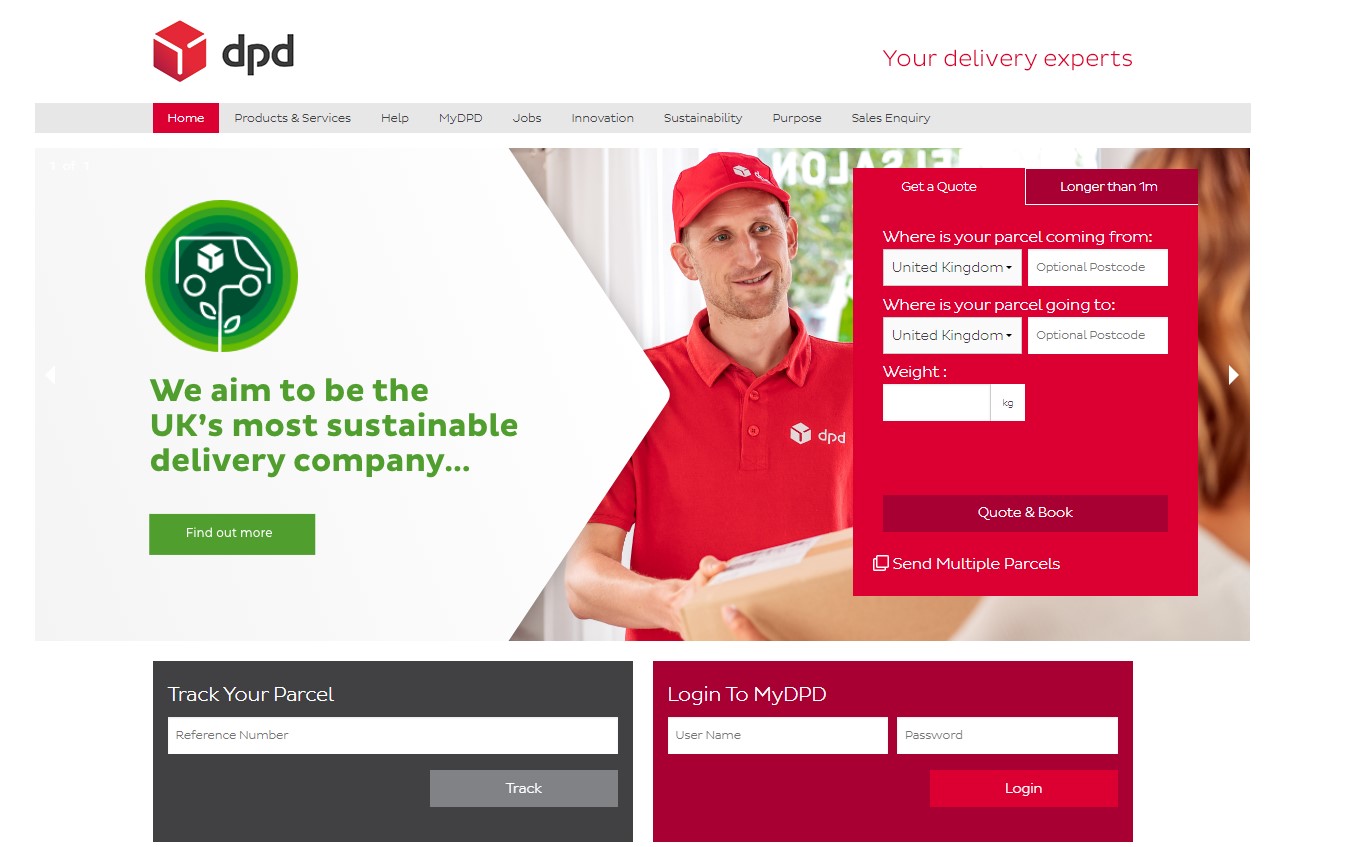 DPD UK ecommerce parcel courier