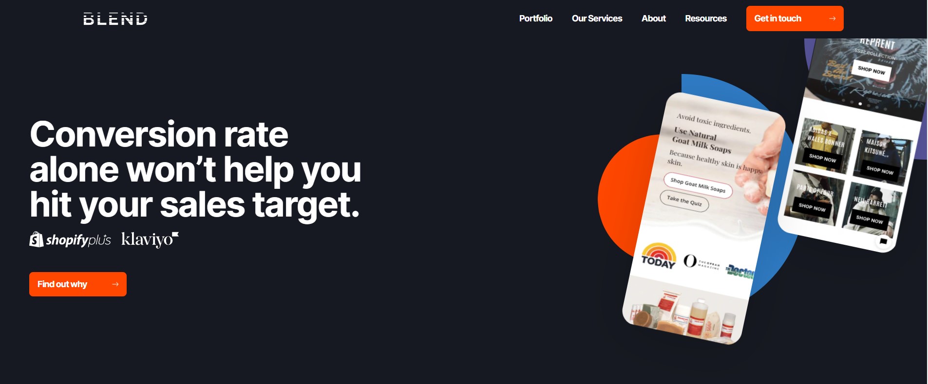 Blend Ecommerce Shopify Partner Homepage