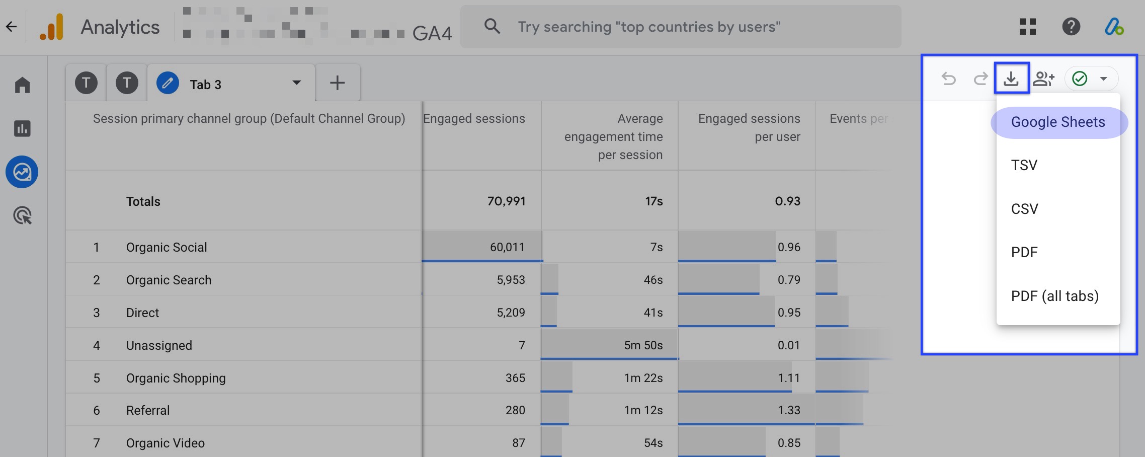 Exporting GA4 Data