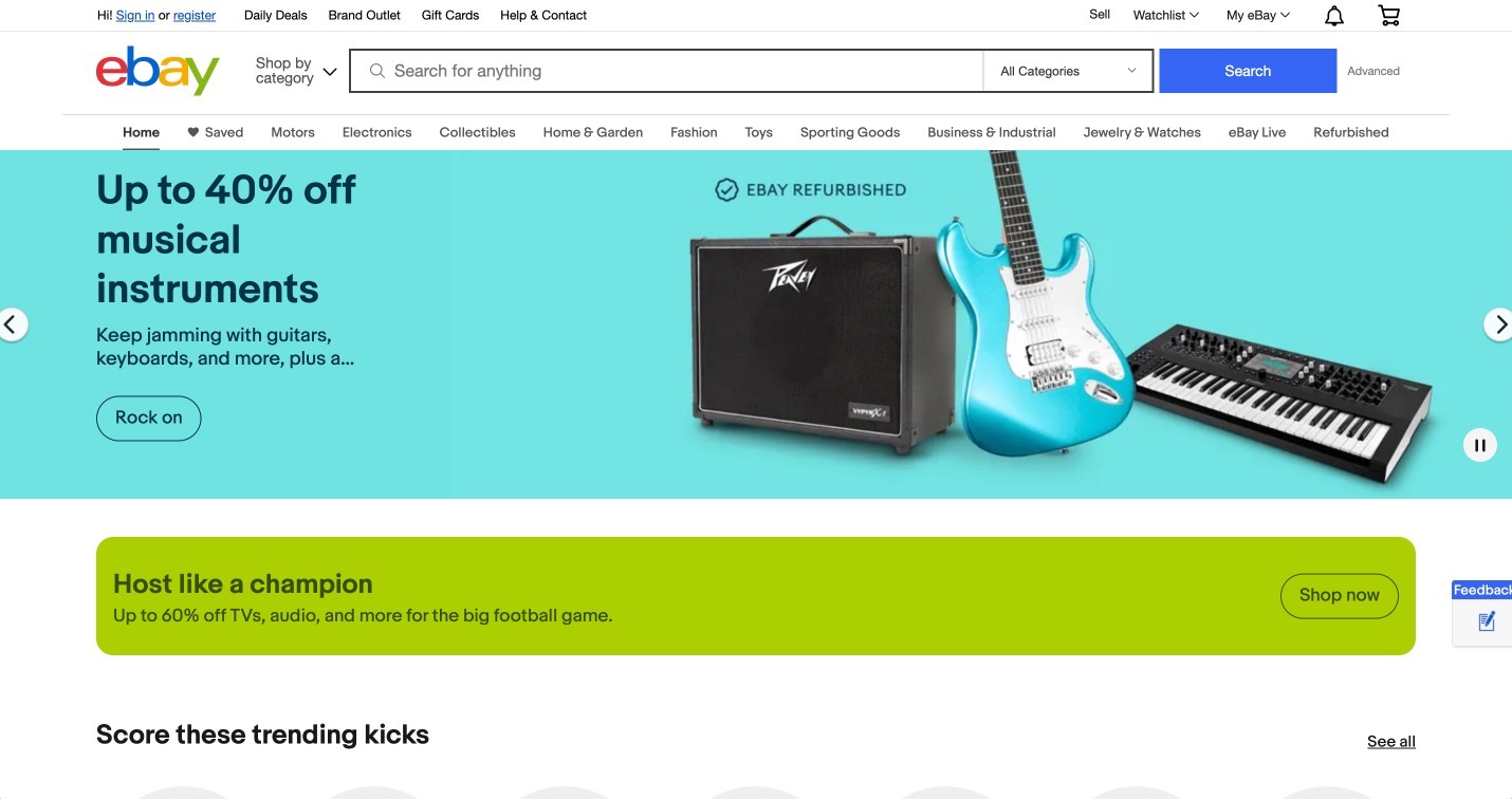 eBay - Homepage