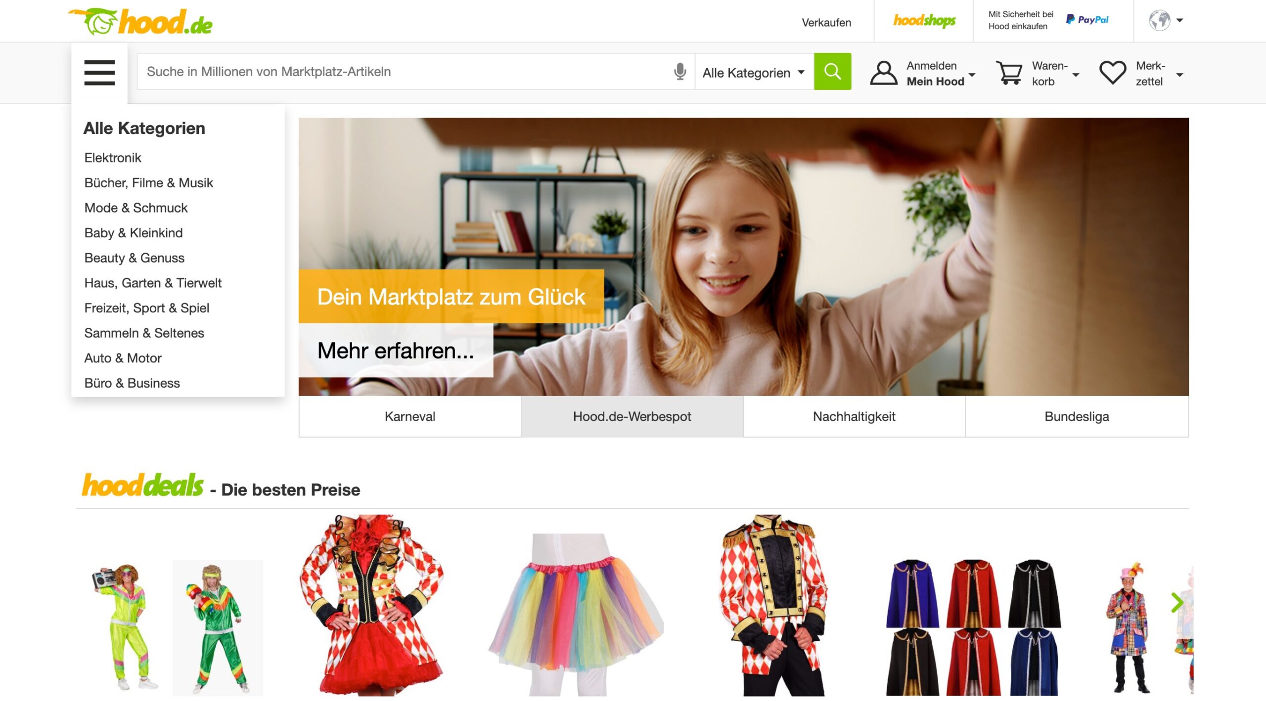Hood - Homepage