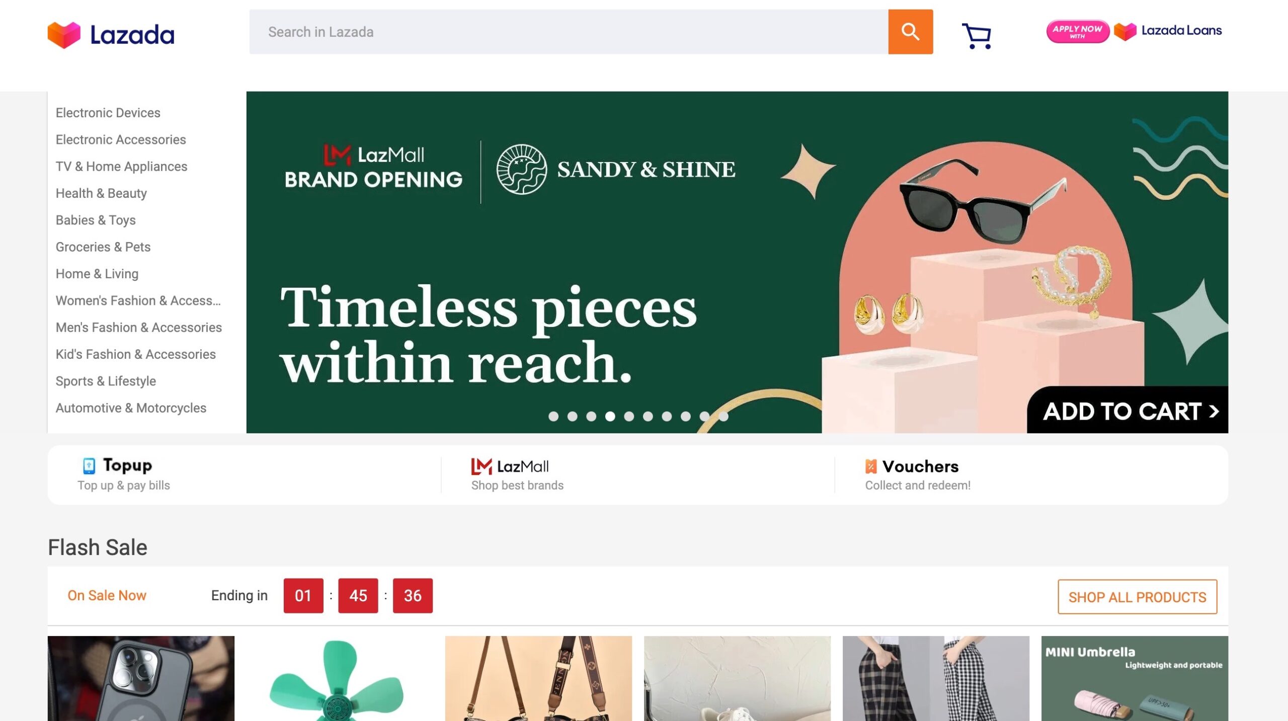 Lazada - Homepage