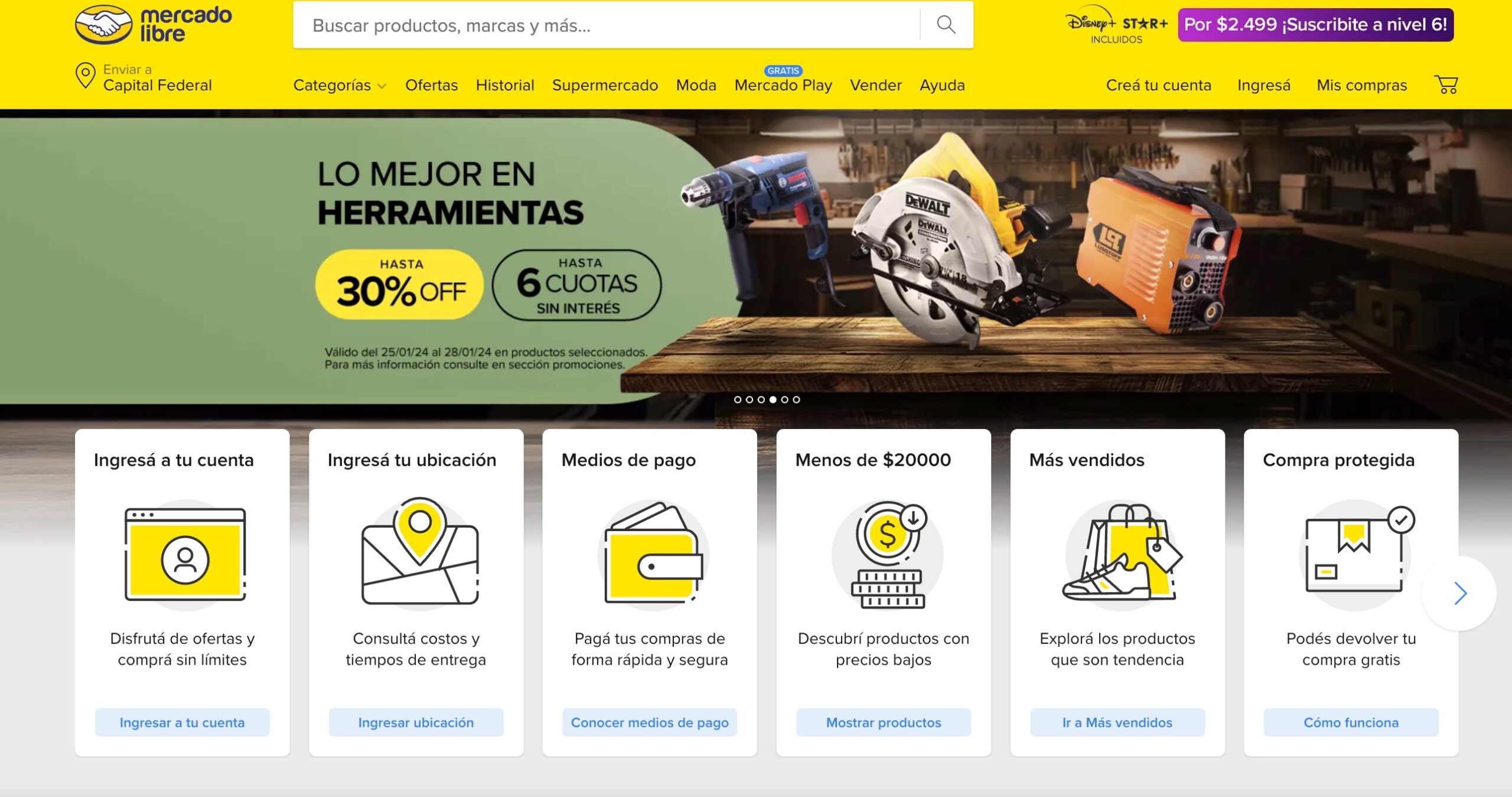 Mercado Libre - Homepage