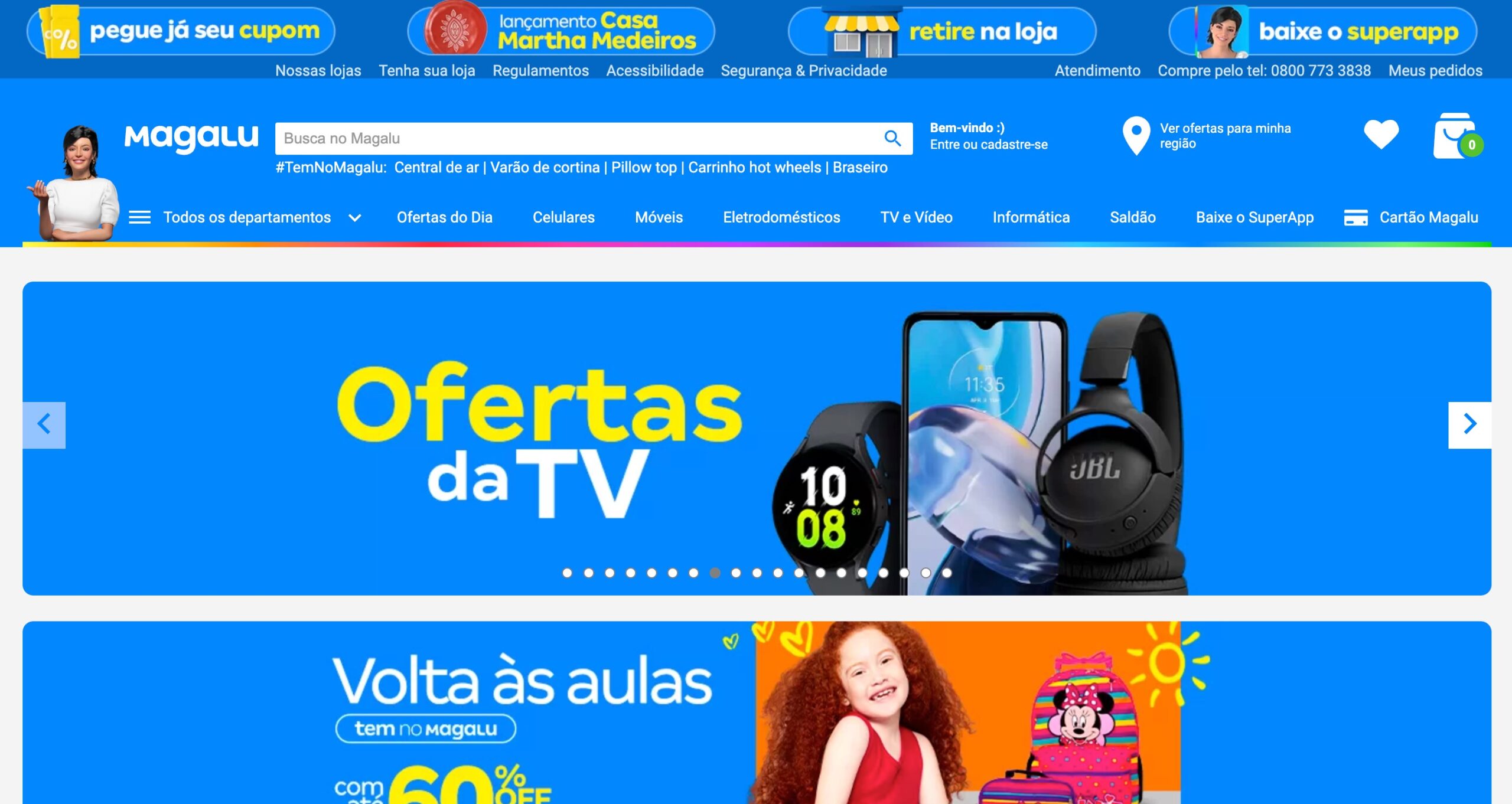 Magazine Luiza - Homepage