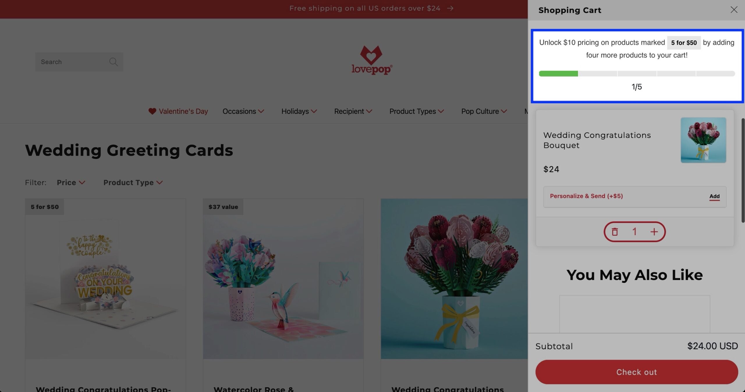 Offering Volume Discounts - Lovepop