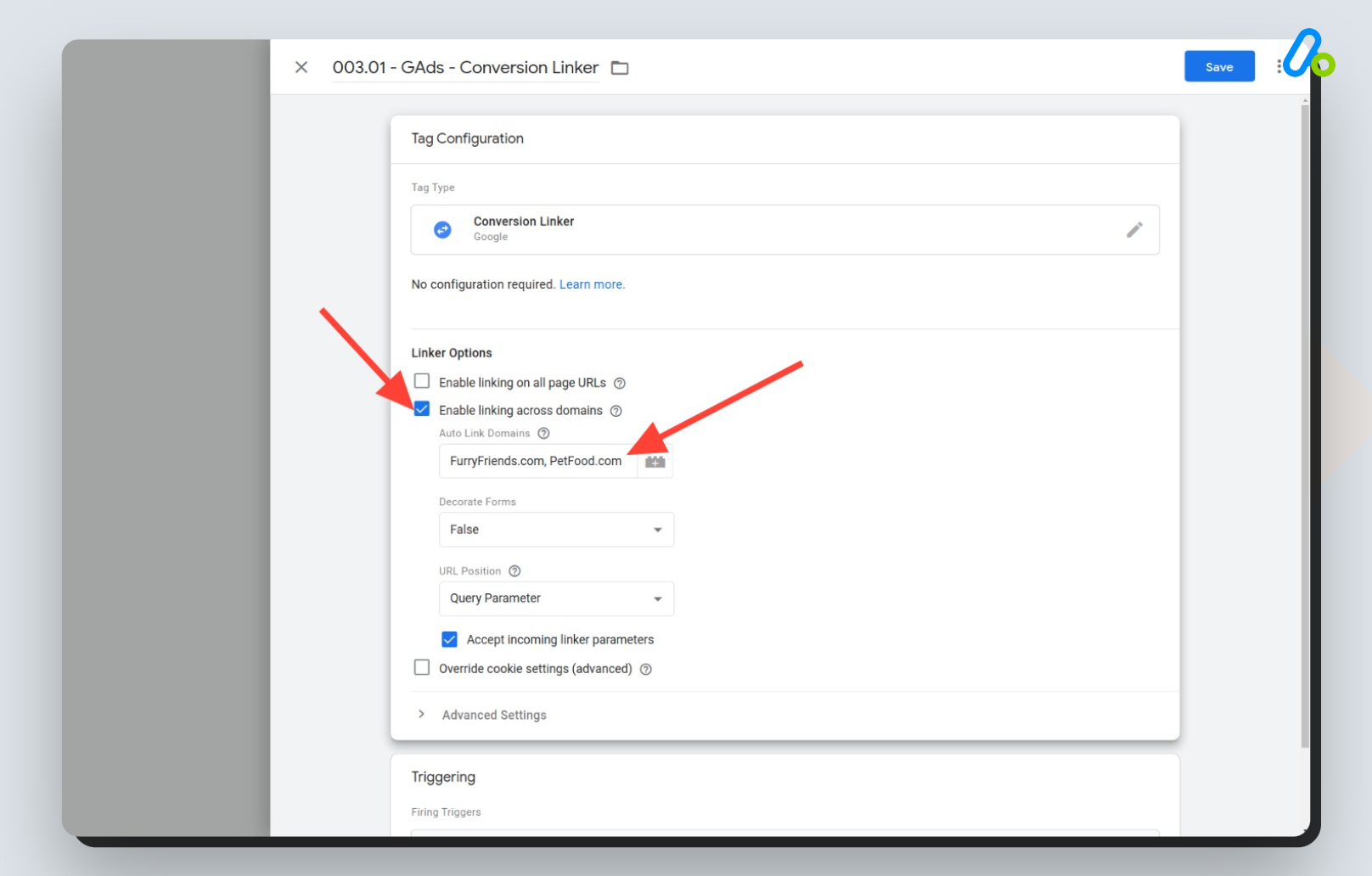 Google Ads Cross-Domain Tracking Setup