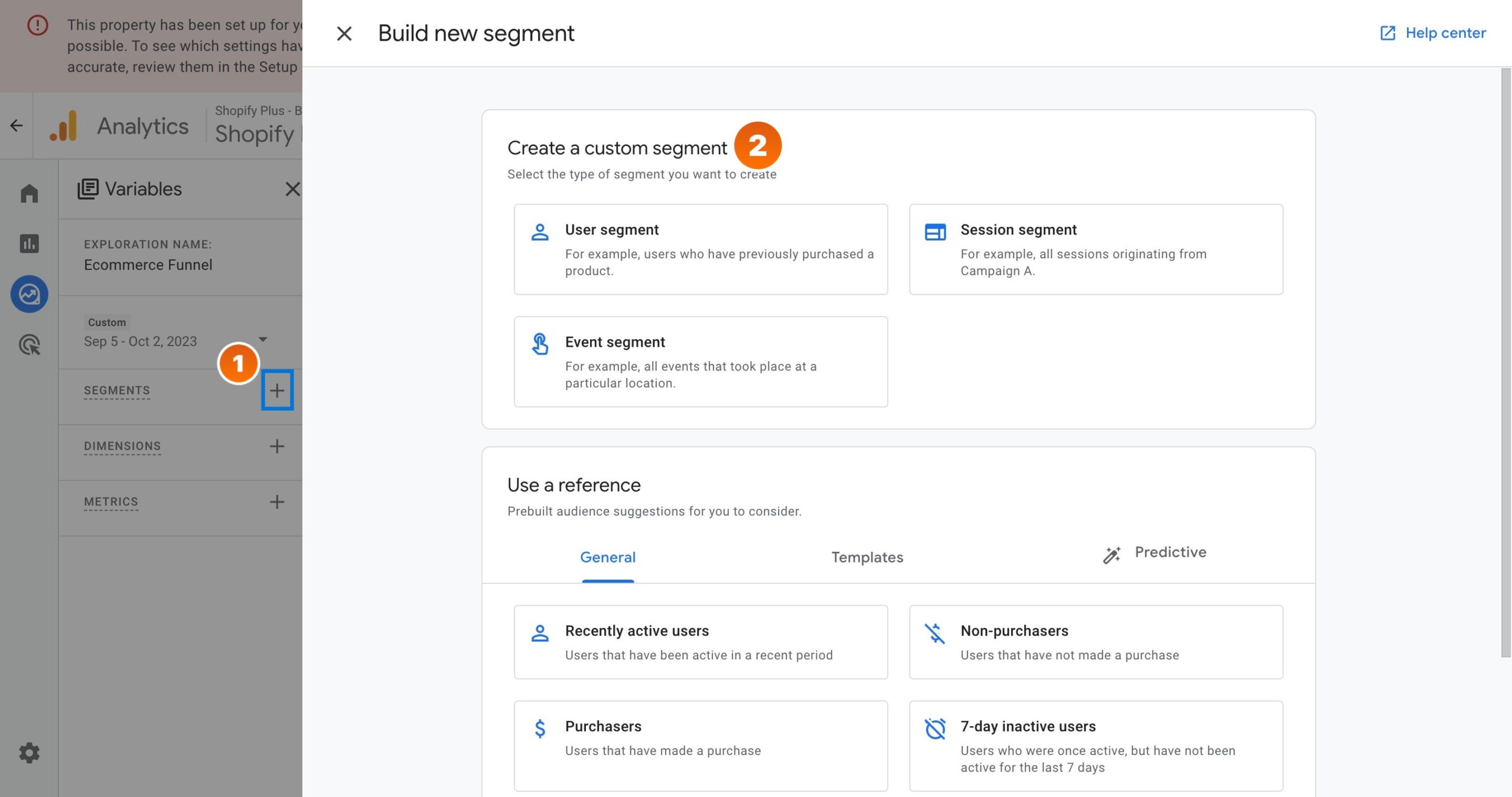 GA4 Custom Reports - Adding Segments