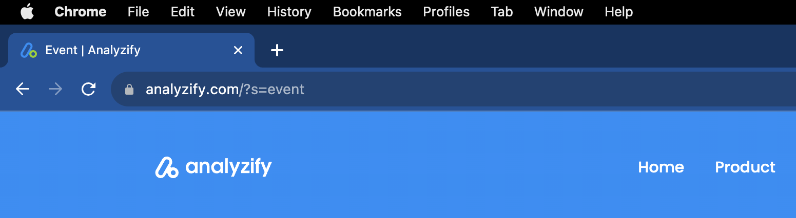Search Query Parameter - Analyzify