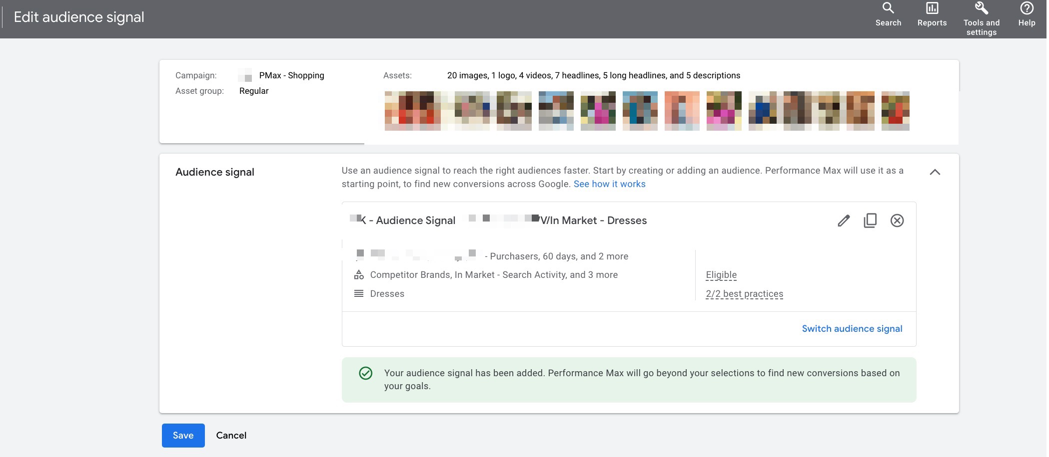 Audience Signal - Google Ads