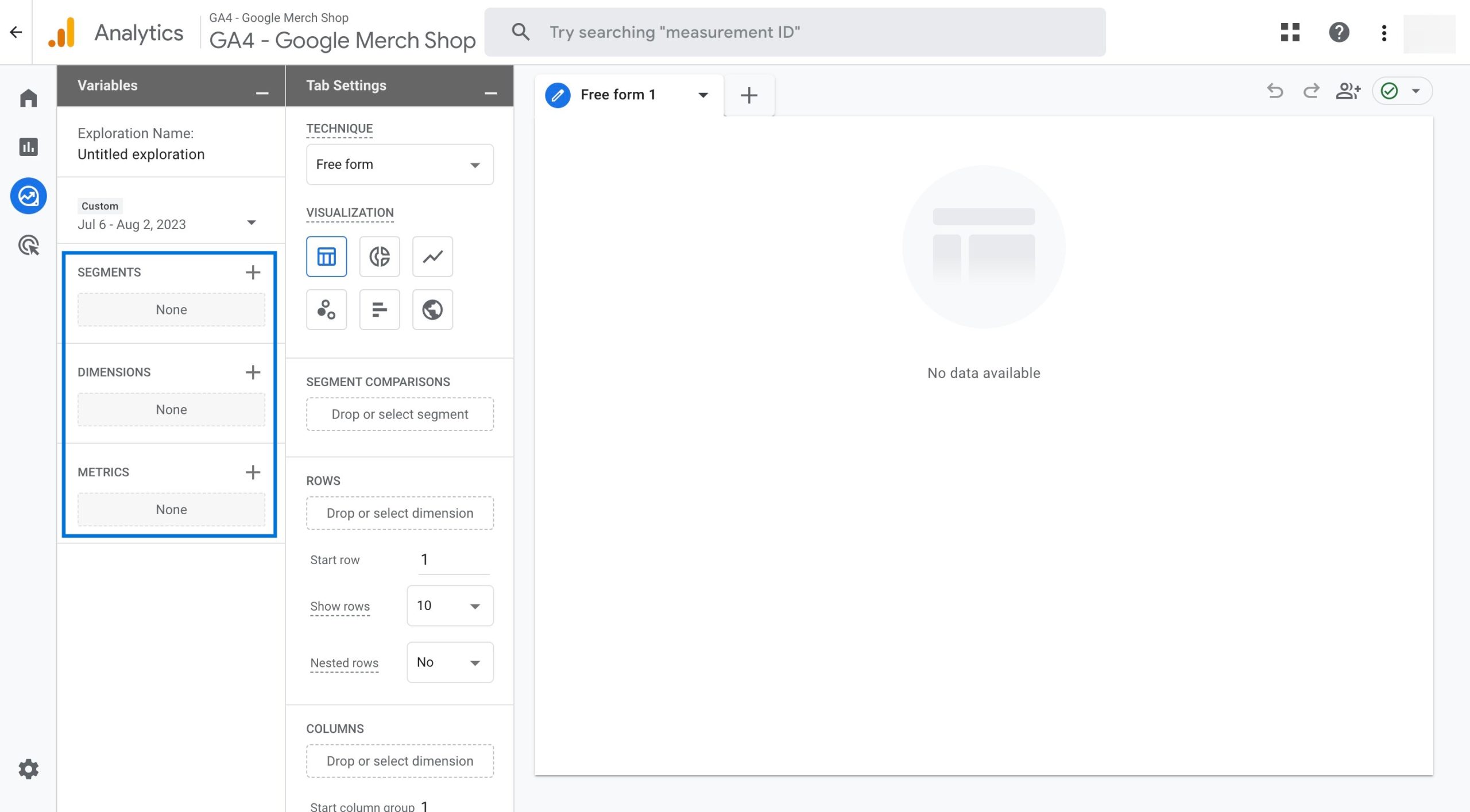 Creating Custom Report Throıugh Explore - GA4