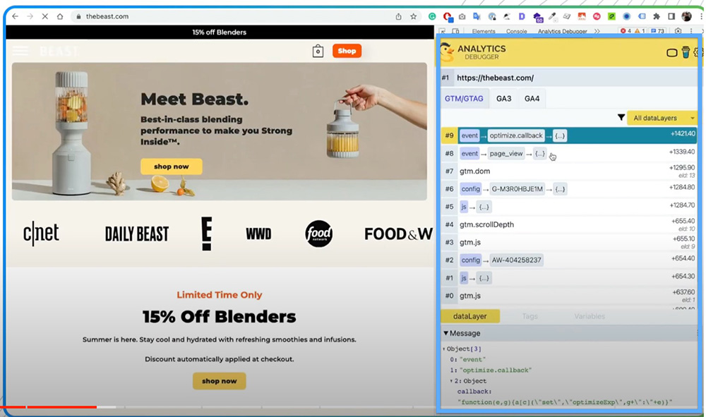 Shopify GA4 Debug - Analytics Debugger Home
