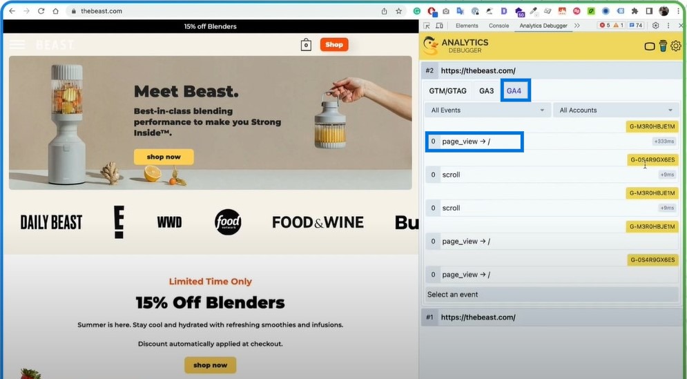 Shopify GA4 Debug - Analytics Debugger Home Page