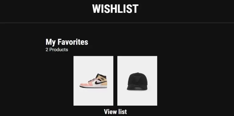 wishlist-ecommerce