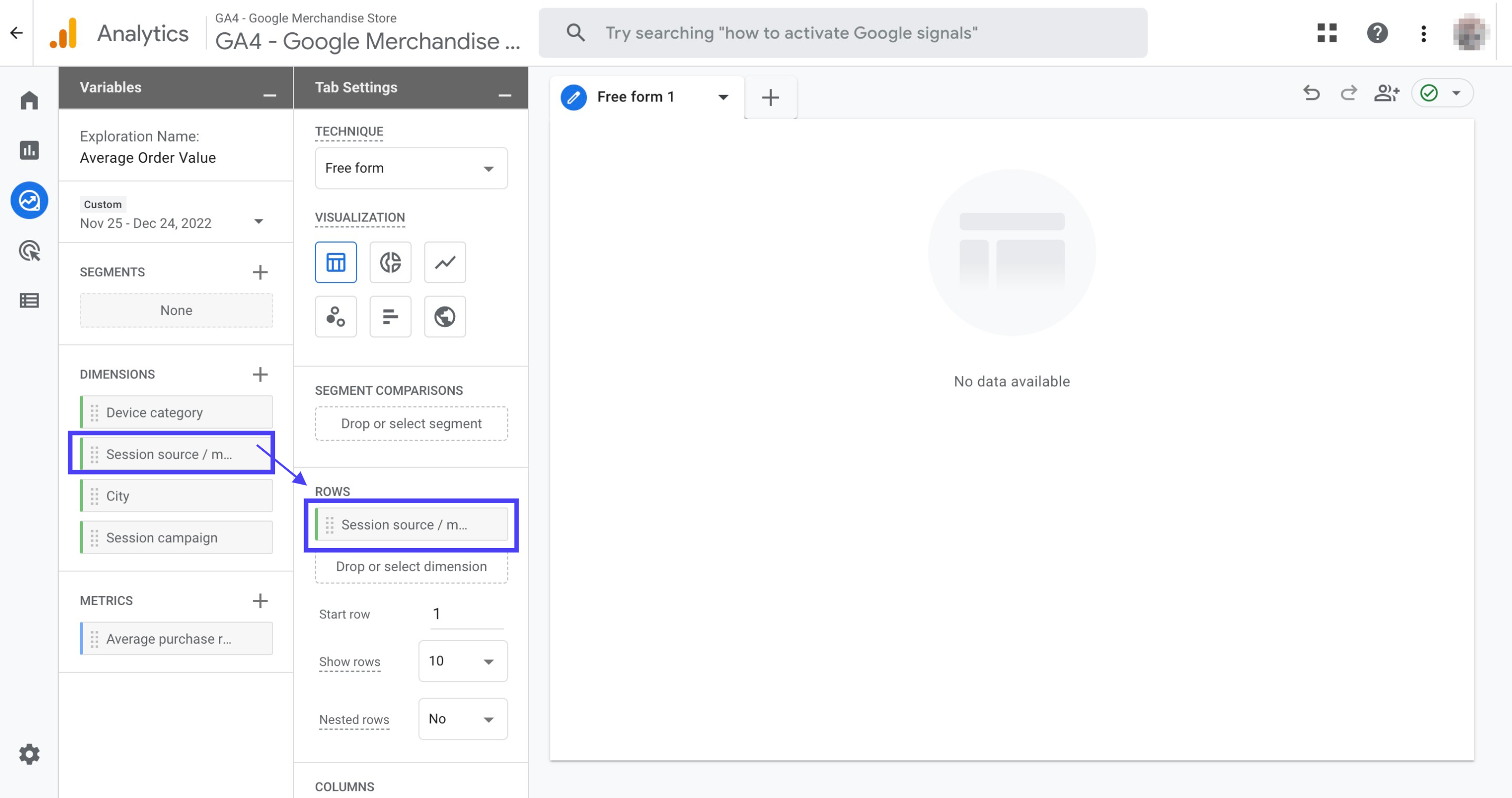 How to Find Average ecommerce Order Value in GA4?