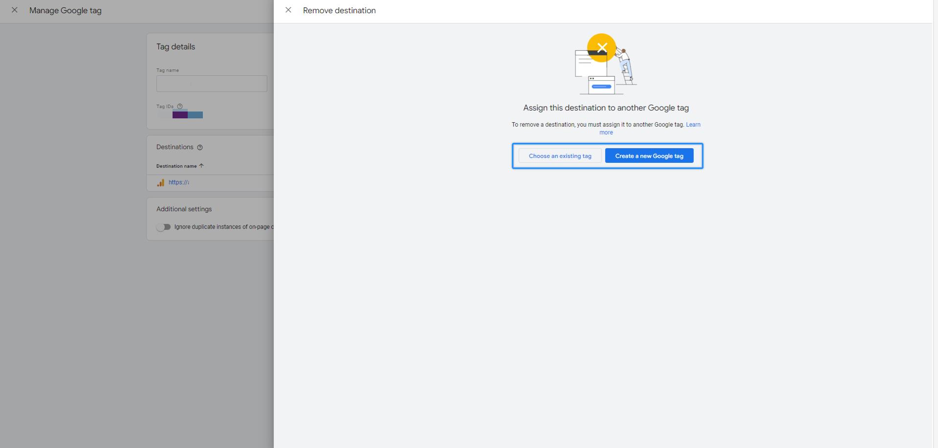 Google Tag - Destination