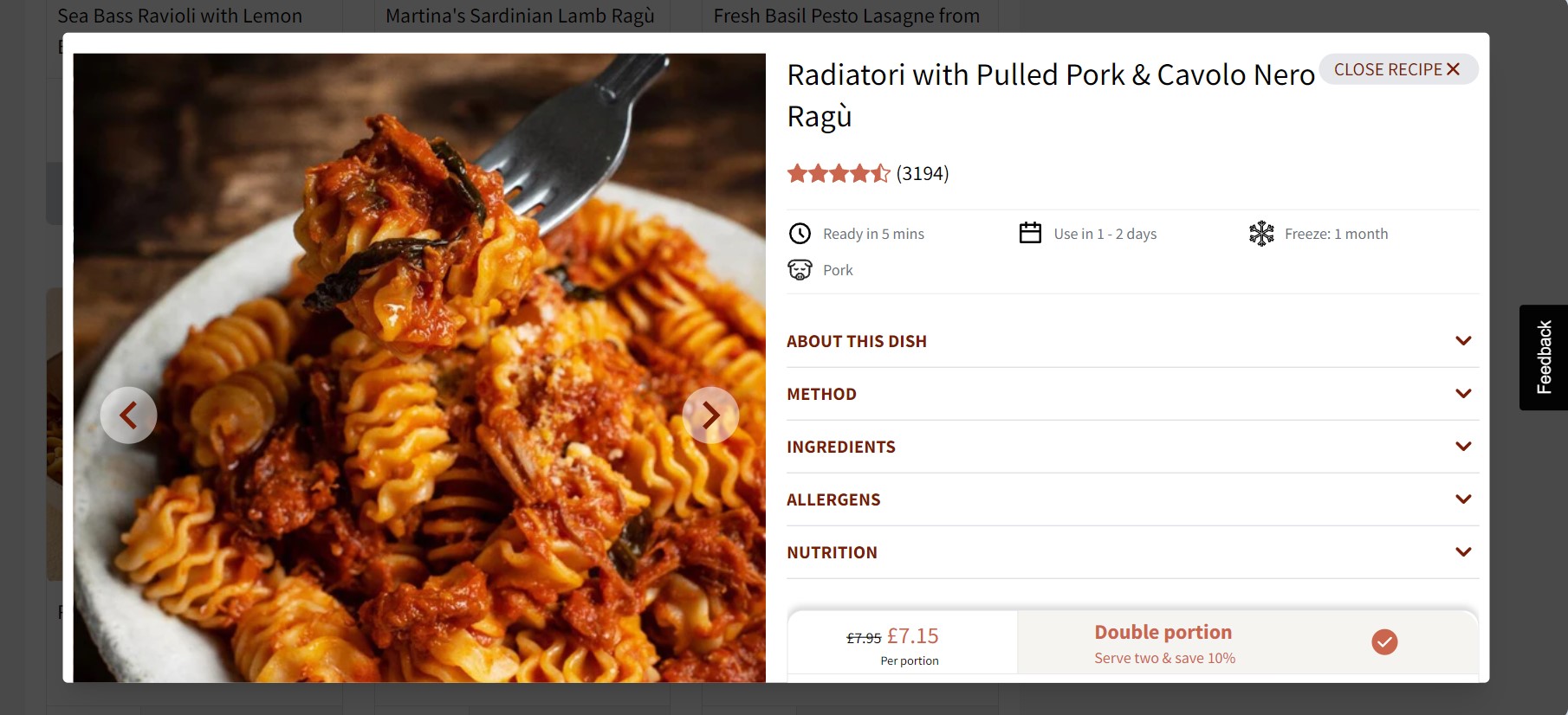 Pasta Evangelist product page