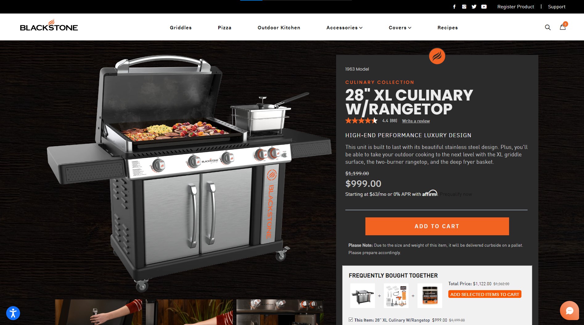 Blackstone Products product page