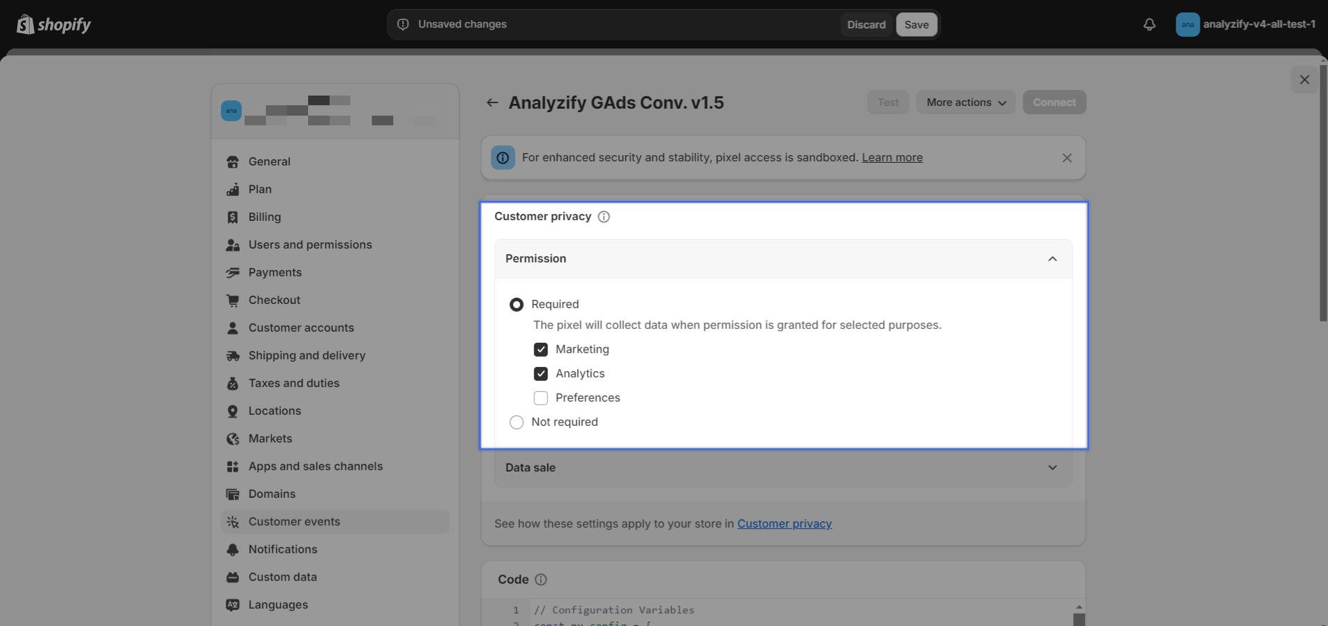 enhanced-conversion-setup-on-shopify-customer-privacy
