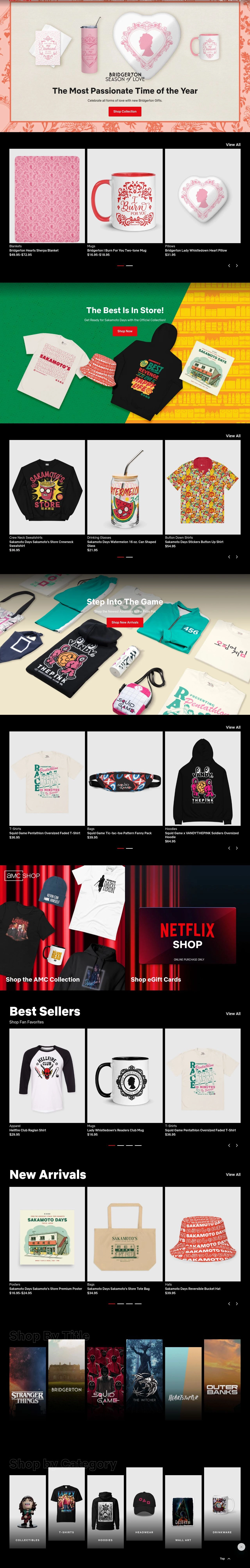 Netflix Merch Shop