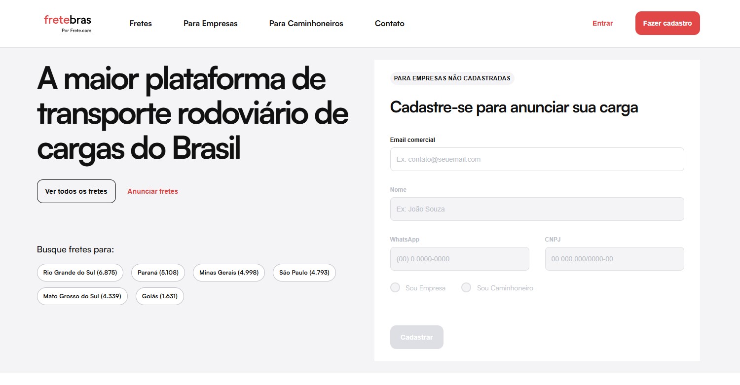 Fretebras logistics companies in south america