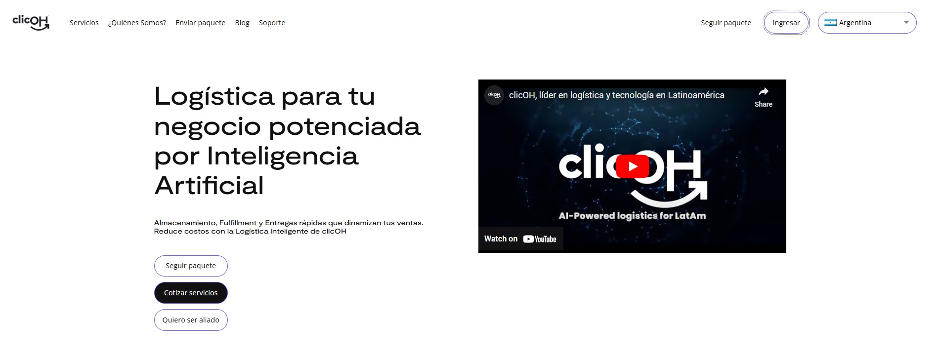 clicOH Shipping companies South America