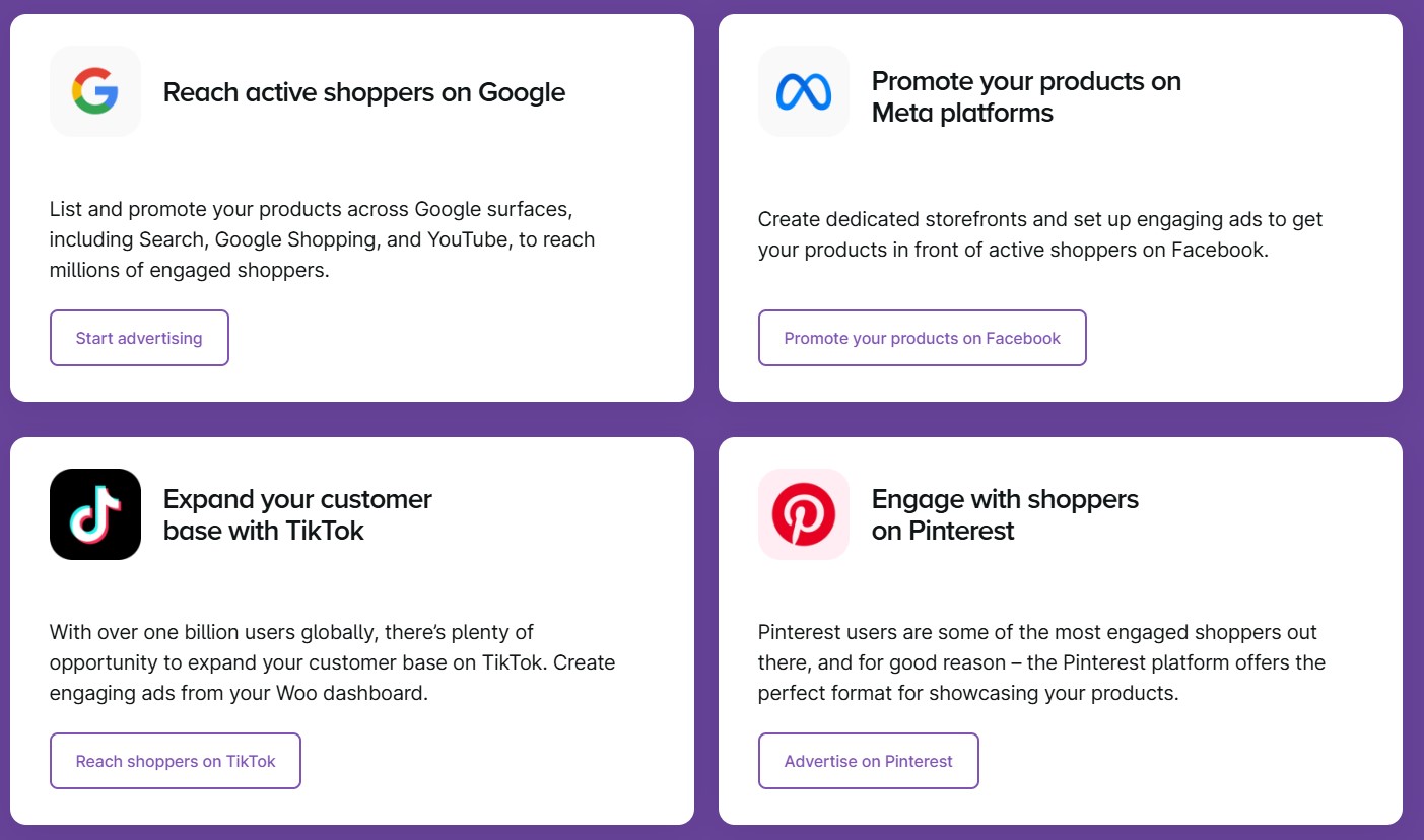 WooCommerce for advertising
