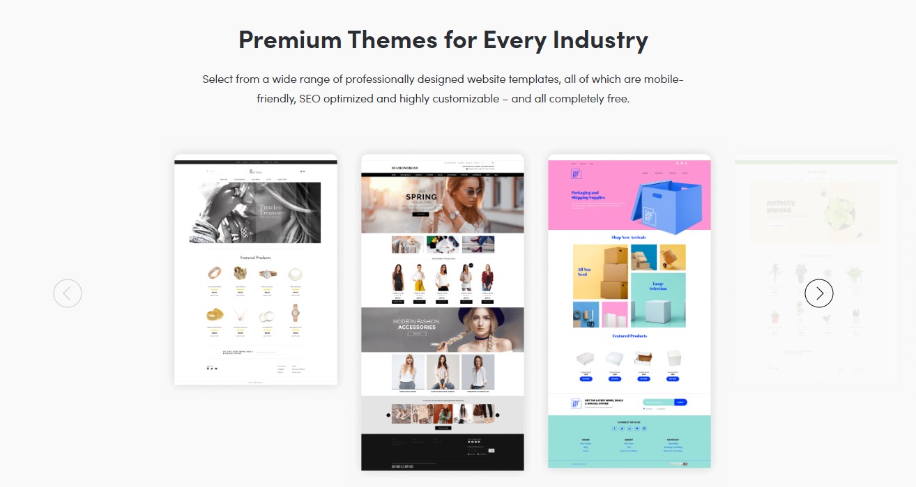Shift4Shop Theme Features