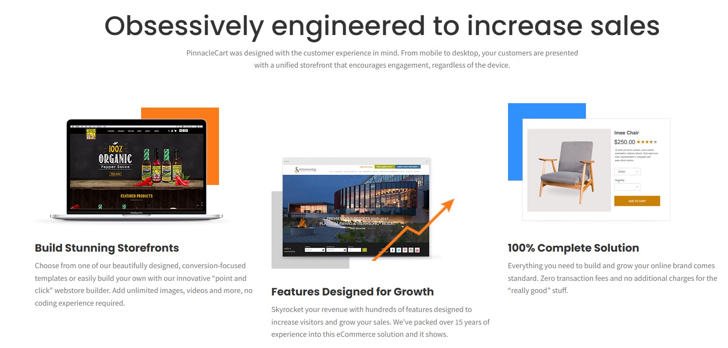 PinnacleCart Ecommerce Features