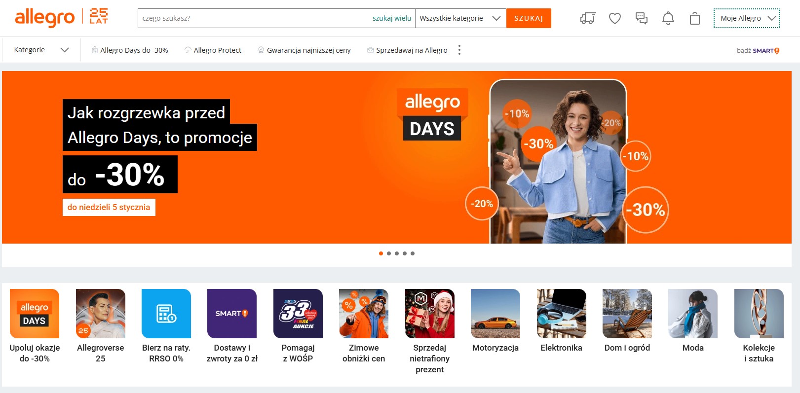 Allegro ecommerce marketplace website